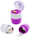 KIRIYUUK Pill Crusher a Grinder, rozdrví viac tabliet na jemný prášok, nerezová oceľ, ideálne pre cestovanie, Ablet Pulverizer Vhodné pre cestovanie,Veľké kŕmenie Tube použitie a Domáce zvieratá, Denné použitie