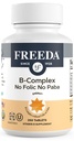 Freeda vitamín B komplex č. PABA - Super B komplex Kosher vitamín doplnok s vitamínom B1 vitamín B2 vitamín B3 vitamín B5 vitamín B6 vitamín B12 - komplex B vit B pre ženy a mužov (250 Ct)