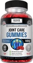 Kaya Naturals Mobility Care Gumies for Back, Kolená a ruky - Flexibility Support - Glukosamine Gummies Najlepšia imunitná podpora pre ženy a mužov - 60 Počet