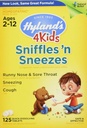 Zinok pre deti Vek 2+, Cold Medicine Tablets, Hyland je 4 Deti Sniffles n' Sneezes, Dekongestant, Bolesť hlavy a Sinus Relief, Prírodná liečba alergie a bežné studené príznaky, 125 Počet