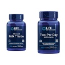 Extension Life Advanced Milk Thitle 120 Softgels and Two- Per- Day High Potency Multi- Vitamin & Mineral 120 Tablety Bundle