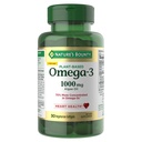 Nature's Bounty Omega 3, Plant-Based Omega 3 Mastné kyseliny Supplement, 520mg, podporuje celé telo zdravie vrátane srdca, kože, kĺbu, 30 Vegetariánske mäkké, Rybí olej alternatíva