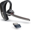 Poly Voyager 5200 UC Wireless Headset & Charging Case (Plantronics) - Single-Ear Headset w/Noise-Canceling Mic - Connect Mobile/Mac/PC cez Bluetooth - Works w/Teams, Zoom