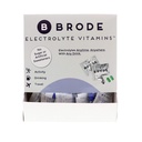 Brode Electrolyte vitamín - prenosné Zero-Cugar Electrolyte tablety - pre šport, Nočný život, Jet Lag, 5 Essential Electrolytes + 9 Vitamíny 100-Packet