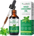 Organické oregano olej kvapalné kvapky, koncentrované rastliny na báze Wild Oregano extrahovaný olej alebo muži a ženy Boosting Immune/Energy, Podpora tráviaceho systému, Non GMO Vegan 60ML/2 Fl Oz