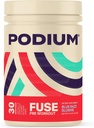 Podium Nutrition, Fuse Pre Cvičenie Powder, Blue Razz Slushie, 30 Slúži, Beta Alanyne a kofeín pre energiu, Gluten Free, Soy Free, Dairy Free