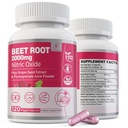 Repa Root Kapsule 2000mg Doplnky k oxidu dusnatého w/ Extrakt zo semien hrozna, extrakt z granátového jablka podporuje obeh a prietok krvi, energia pre mužov/ženy, organický cviklový prášok, negeneticky negeneticky modifikovaný, 240 grófov