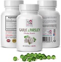 antioxidačné doplnky - GARLIC A PARLEY ODORLESS FORMULA - cesnakové doplnky, cesnak a petržlenové výživové doplnky, petržlenové doplnky, cesnak bez zápachu, petržlen - 1B 100 Softgels