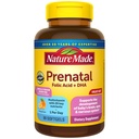 Prírodné prenatálne s kyselinou listovou + DHA, prenatálne vitamíny a minerály doplnok pre denné nutričné podporu, 90 Softgels, 90 dní