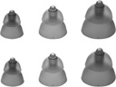 Mixed Set Phonak Power Smokey Dome Small-Medium-Lige Domes, Výmena Sonova, Sluchové Domes Všetky prijímače -1 Pack/6 Domes Celkom