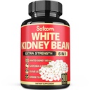 Satoomi 6 v 1 Biela oblička Bean extrakt kapsule -90 Kapsule -3 mesiac Supply - Extra Blend s Olive Leaf, Zelená káva Bean a zelený čaj - Podpora Karb mierka dole