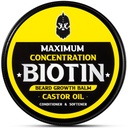 Balzam brada, maximálna koncentrácia BIOTIN, s olejom z kalórií a Argan a jojobové oleje, podporuje rast brada, štýly, posilňuje & Mäkká bradavice a fúzy, 2 Ounce, Sandalwood