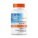 Lekári Najlepšie prírodné vitamín K2 MK-7, podporuje tkanivové a kostné zdravie, non-GMO, bez lepku, Soy Free, Vegan 60 Veggie Caps