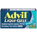 Advil Liqui-Gels Bolesť Reliever a horúčka Redukcia, Bolesť Medicína pre dospelých s Ibuprofenom 200 mg Pre bolesti hlavy, Backache, Menstrual Bolesť a úľava od bolesti kĺbov - 40 Tekuté naplnené kapsuly
