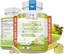 100% Pure Garcinia Cambogia Extract s 95% HCA - Manage Food Cravings - Najlepšie Carb Blocker pre ženy a mužov - Max Strength Garcinia Cambogia Raw Diet Pills Made in USA - 60 Veggie Capsules