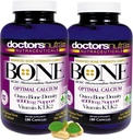 (Stock of 2) Vápnik 1000 Milligrams s 4000 Milligrams MCHC pre plnú maximálnu silu vápnika lekármi Nutra Nutra Nutraceuticals Plus K1. K2, horčík, vitamín D, zinok a ďalšie