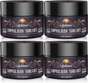 Ajoblanco 600mg Natural Himalayan Organic Shilajit Resin - Himalayan Gold Shilajit Resin with Organic Ayurvedic Blend in High Potency for Energy, Strength & Imunity, Pack of 4