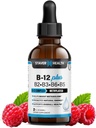 B12 Plus tekutý vitamín B komplex doplnok - B komplexný vitamín doplnok - 2 mesiace dodávky - podpora energie doplnok - Vegan - non-GMO - bezlepok - 2 Fl Oz