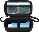 Elonbo Astma Inhaler Nosič kufrík, Travel Organizujte držiak tašky pre Ventolin Inhaler, Extra Interior Mesh Pocket Výstižné Astma Mediction, Black+Inside Black (CASE LEN! Inhalátor Lieky nezahrnuté)