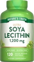 Prírodná pravda Ultra Soya Lecithin 1200 mg, 120 grófov (Pack of 1)