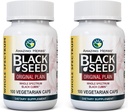 Úžasné byliny celé spektrum Black Seed Original Plain, Vegetariánske kapsule - bez lepku, Non GMO, Cold Pressed Nigella Sativa Aids in Digestive Health - 100 Count, 475mg (2-Pack)
