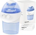 opove zavlažovanie nosa systém, Sinus rinse súprava s 1 Nos Čistič & 15 soľné pakety, samočistenie a automatický zber odpadu, dobíjateľný Sinus opláchnuť fľašu pre uľavenie nosovej nepohodlie