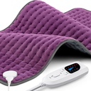 Vykurovací pad XXXL pre úľavu od bolesti chrbta, extra veľký vyhrievací pad pre krk/houldery/Legs/Knees/Feet/Cramps, narodeninový darček pre mamičku ženu starú mamu, 6 nastavení tepla, auto-Off, 17"x33"