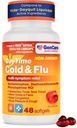 GenCare - Multi Symptom Non Drowsy Daytime Cold & Flu Relief Acetaminophen 325mg, Dextrometorfan HB 10mg, Fenylephrine HCl 5mg (48 Softgels) Non Habit forming Pain Reliever & Nasal Decongestant