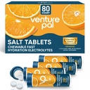 Venture Pal Chewable Electrolyte Tablety, 80 Gróf Fast-Disolve Sugar-Free Stick Salt Tablety - Balíček odrôd pre rýchlu hydratáciu, vonkajšie beh, turistika, športy 