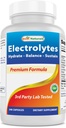 Najlepšie Naturals Electrolytes Hydrate-Balance-Sustain Premium Formula 240 Kapsule. Bez lepku a bez GMO.