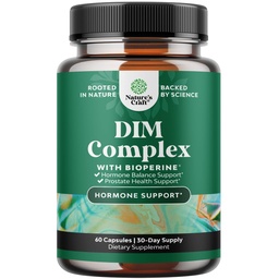 Pure DIM Supplement pre mužov s bioperínom - DIM Estrogen Blocker pre mužov od Hormone Balance & Prostate Health - Diindolylmetán testosterónový komplex s brokolicami Florets - 60 kapsúl
