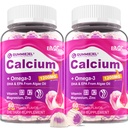 Citrát vápenatý bez obsahu cukru 1000 mg w/vitamín D3 K2, horčík, zinok, bór, mangán, meď na kosti, svalová a imúnna, konečná absorpcia kalcium doplnok pre ženy a mužov - Vegan, 120 Cts