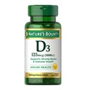 Prírodné Bounty Vitamín D3 5000 IU Softgels, Rýchle uvoľnenie, Imunitná podpora, Vitamín D doplnky, 150 Ct