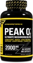 Primaforce Peak O2 Performance Mushroom Powered Oxygen Absorbtion Booster (180 Kapsule) (2 000 mg per serving, 60 Servings) - Athletic Performance Supplement, Ultimate Mushrom Blend