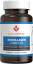 ActivatedYou BioColagen Complex Plant-Based Collagen for Women & Men - navrhnutý tak, aby podporoval pevnosť kože, svalovú silu a objem vlasov, 2 denné kapsule podporujú mladistvý vzhľad a spoločnú mobilitu