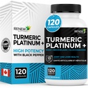 Renew Activitys Turmeric Platinum 1350MG na 3 Kapsule s Black Pepper & Ginger 