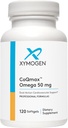 XYMOGEN CoQmax Omega 50 mg - CoQ10 + Rybí olej Omega 3 doplnok - Dual-Action Heart Health Support - Koenzým q10 + Špecializovaný rybí olej pre 3X väčšie vstrebávanie EPA DHA (120 Softgels)