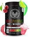 Nocturnal Pre Cvičenie - Žiadne kofeín nočný čas precvičenie pre mužov a ženy pre vysokoenergetické a masívne čerpadlá - Cherry Limeade, 30 Servírovanie