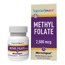 Superior Source Metyl folát 2500 mcg - Folate Supplement for Women & Men - Metylated Folate Supplement podporuje zdravý nervový systém a červené krvinky - 30 Sublingválne tablety na rozpúšťanie