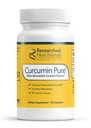 Researched Nutritionals Curcumin Pure - klinicky skúmaný extrakt kurkumín, 46x viac absorbovateľný ako tradičné kurkumínový extrakt (60 vegánskych kurkumických kapsúl)