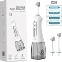 luckin úsmev Nasal Irrigation System, Nasal Rinse Machine for Sinus Relief, 3 Pressors Sinus Rinse IPX7 Waterproof Automatic Neti Pot with 40 Saline Pakets,300ML Large Tank for Travel and Home