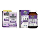 Záhrada života Dr. Formulované probiotiká Mood+ Acidophilus Probiotic Supplement & Zinok Supplements 30 mg High Potency Raw Zinok a vitamín C Multimineral Supplement