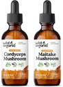 Wild & Organic Cordyceps Mushrom Tincture 2 fl oz & Maitake Mushrom Tincture 2 fl oz
