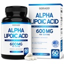 Alpha Lipoic Acid 600mg per Serving 60 Kapsule - Silný antioxidant pre neuropatiu a kardiovaskulárne zdravie (ALA Supplement) - Tretia strana testované, non-GMO, Gluten Free, Vegan & USA Made