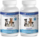 PET DOPLNKY A NUTRITION LLC Dog Gas Treats - Pes Digestívne Aid PROBIOTICS - Prírodný prístup - Riešenie pre zlý dych a plyn - Counter hnačka - acidophilus pre psy - 2 fľaše (120 Treats)