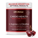 Life's Fortune 5000mg L- Arginine Supplement Powder & 1000mg L-Citrulín, High Potency Nitric Oxide Health Booster, Vytrvalosť, cvičenie výkon, prírodné Cherry chuť (20 Servings)