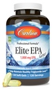 Carlson - Elite EPA Gems, 1000 mg EPA Fish Oil, Wild-Caught, Norwegian Fish Oil, Udržateľne Zdroj, pomáha udržiavať zdravé hladiny triglyceridov, 120 Softgels