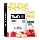 To je to Nutrition Jablká + Banana 100% Natural Real Fruit Bar, Paleo pre deti a dospelých, Non GMO Sugar-Free, Bez konzervačných látok Energy Food, 14.4 Oz, Balenie 12