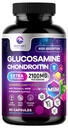 Glukozamín Chondroitín MSM Joint Supplement 2100 mg - s Glukozamín Sulfate, Turmeric, Boswellia, Quercetin & Bhloubain 