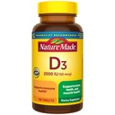 Prírodný vitamín D3 2000 IU (50 μg), vitamín D doplnok pre kosti, zuby, svalovú a imunitnú podporu, 100 tabliet, 100 dní